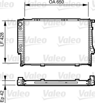 Valeo 734421 - Radiator, engine cooling autospares.lv