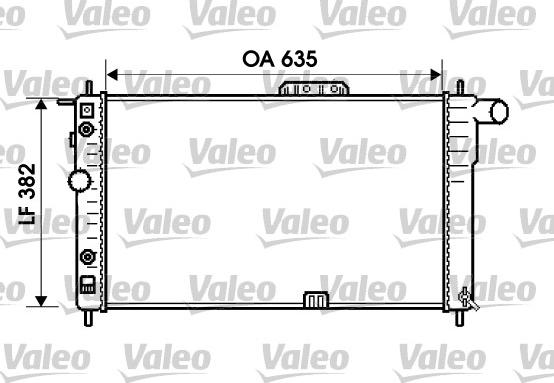 Valeo 734596 - Radiator, engine cooling autospares.lv