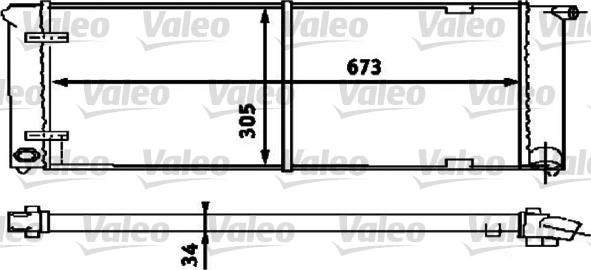 Valeo 734586 - Radiator, engine cooling autospares.lv