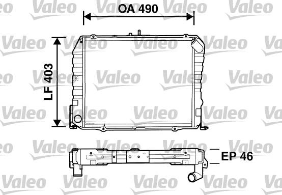 Valeo 734535 - Radiator, engine cooling autospares.lv