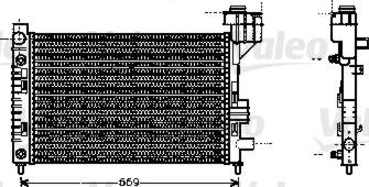 Valeo 734532 - Radiator, engine cooling autospares.lv