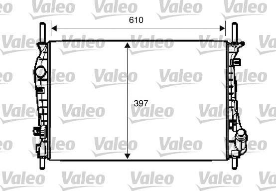 Valeo 734696 - Radiator, engine cooling autospares.lv