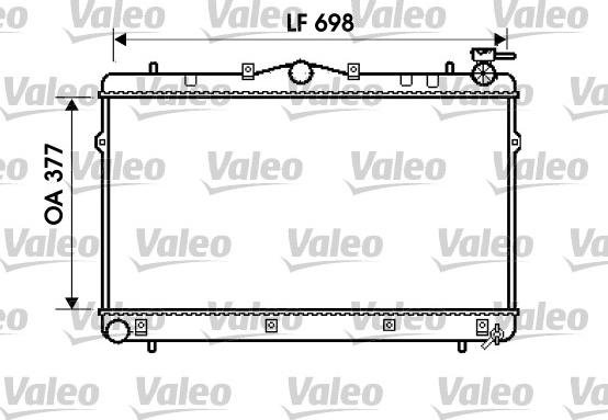 Valeo 734658 - Radiator, engine cooling autospares.lv