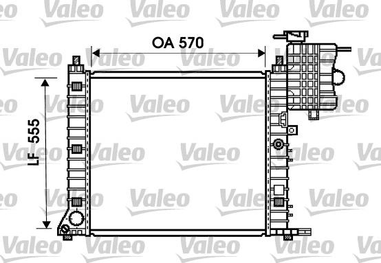 Valeo 734674 - Radiator, engine cooling autospares.lv