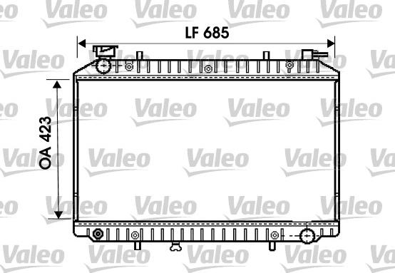 Valeo 734671 - Radiator, engine cooling autospares.lv