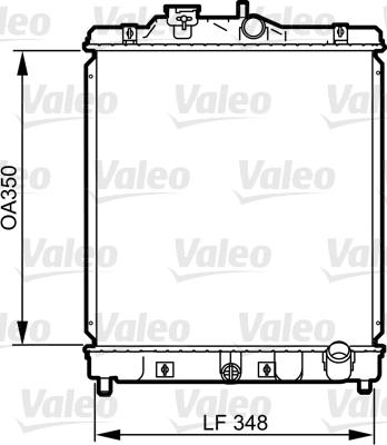 Valeo 734117 - Radiator, engine cooling autospares.lv