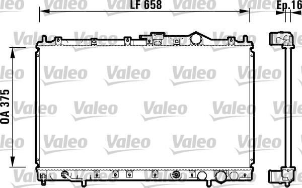 Valeo 734138 - Radiator, engine cooling autospares.lv