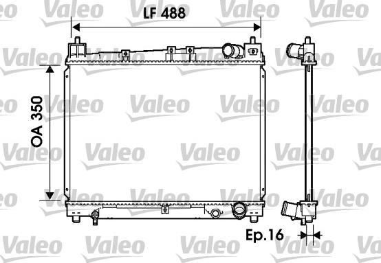 Valeo 734840 - Radiator, engine cooling autospares.lv