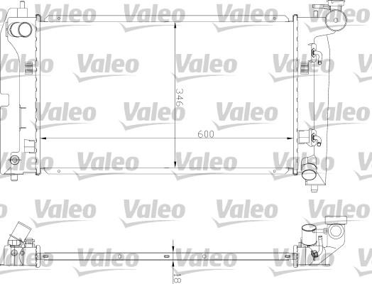 Valeo 734851 - Radiator, engine cooling autospares.lv