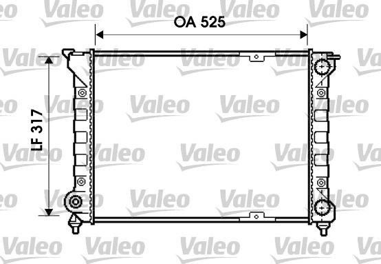 Valeo 734853 - Radiator, engine cooling autospares.lv