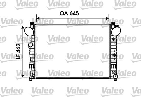 Valeo 734801 - Radiator, engine cooling autospares.lv