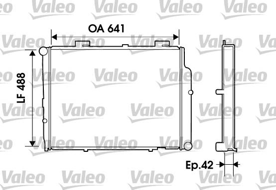 Valeo 734803 - Radiator, engine cooling autospares.lv