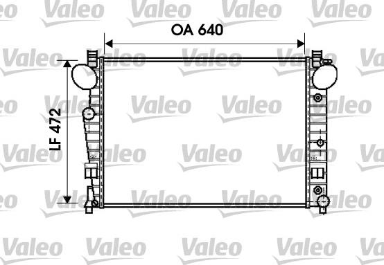 Valeo 734802 - Radiator, engine cooling autospares.lv