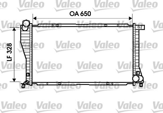 Valeo 734394 - Radiator, engine cooling autospares.lv