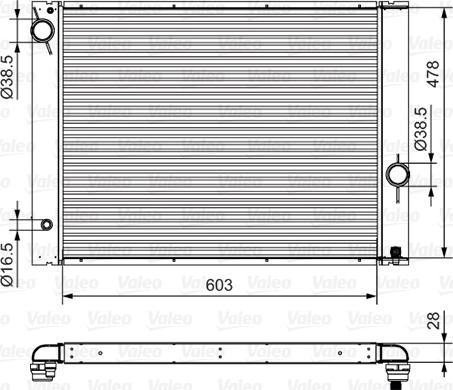 Valeo 734396 - Radiator, engine cooling autospares.lv