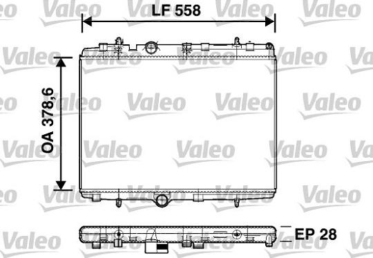 Valeo 734398 - Radiator, engine cooling autospares.lv