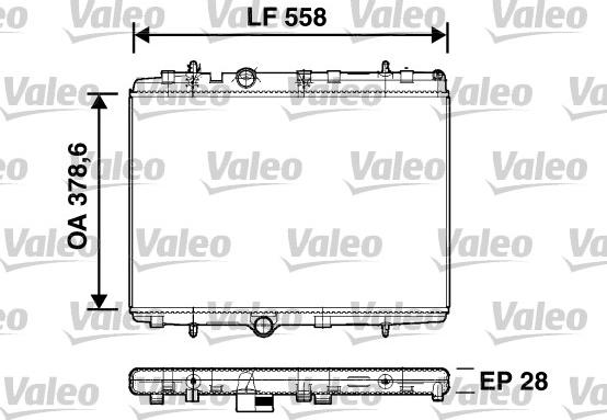 Valeo 734398 - Radiator, engine cooling autospares.lv