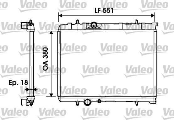 Valeo 734346 - Radiator, engine cooling autospares.lv