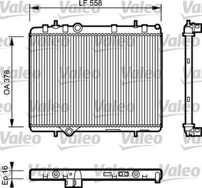 Valeo 734366 - Radiator, engine cooling autospares.lv