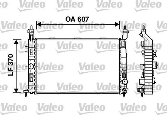 Valeo 734385 - Radiator, engine cooling autospares.lv