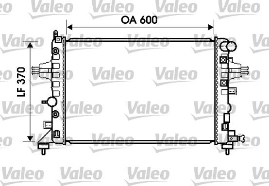 Valeo 734381 - Radiator, engine cooling autospares.lv