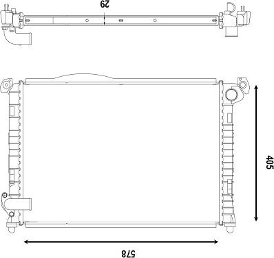 Valeo 734327 - Radiator, engine cooling autospares.lv