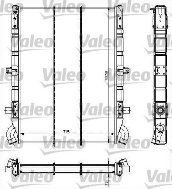 Valeo 734295 - Radiator, engine cooling autospares.lv