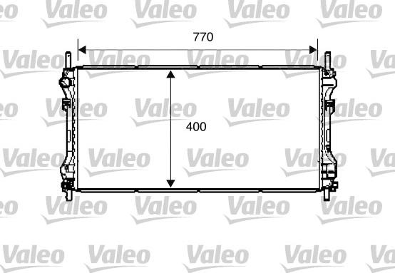 Valeo 734291 - Radiator, engine cooling autospares.lv