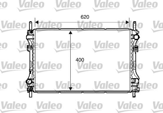 Valeo 734293 - Radiator, engine cooling autospares.lv