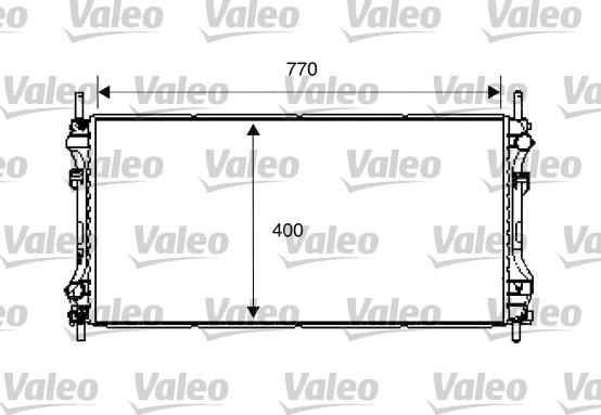 Valeo 734292 - Radiator, engine cooling autospares.lv