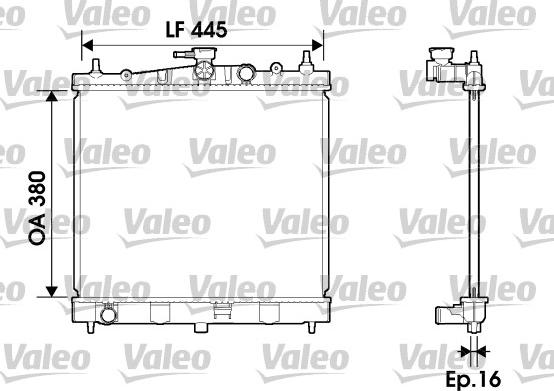 Valeo 734246 - Radiator, engine cooling autospares.lv