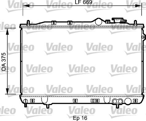 Valeo 734256 - Radiator, engine cooling autospares.lv