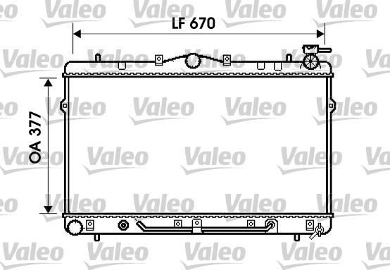 Valeo 734258 - Radiator, engine cooling autospares.lv