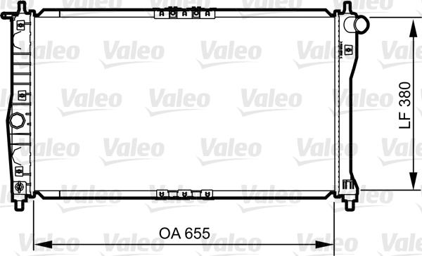 Valeo 734252 - Radiator, engine cooling autospares.lv