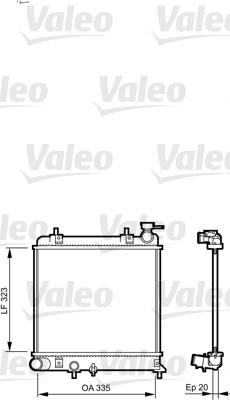 Valeo 734266 - Radiator, engine cooling autospares.lv