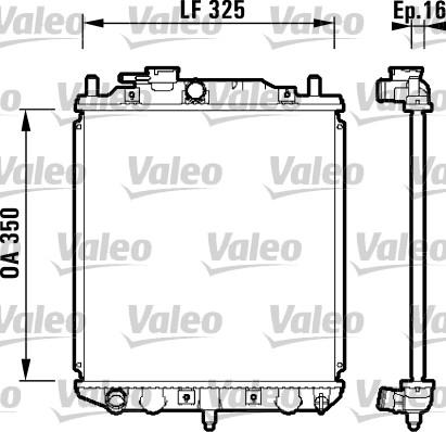 Valeo 734209 - Radiator, engine cooling autospares.lv