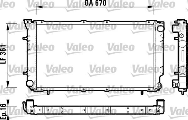 Valeo 734211 - Radiator, engine cooling autospares.lv