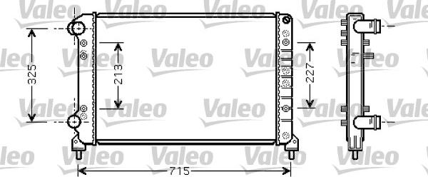 Valeo 734226 - Radiator, engine cooling autospares.lv