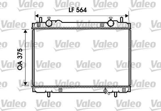 Valeo 734223 - Radiator, engine cooling autospares.lv