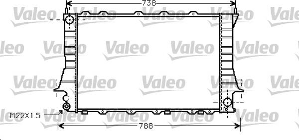 Valeo 734751 - Radiator, engine cooling autospares.lv