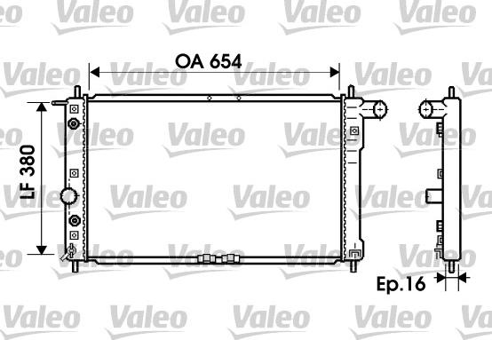 Valeo 734764 - Radiator, engine cooling autospares.lv