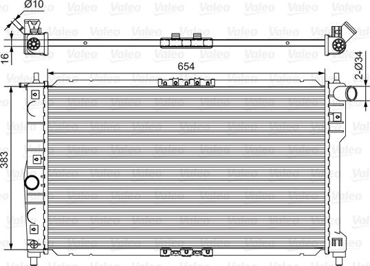 Valeo 734767 - Radiator, engine cooling autospares.lv