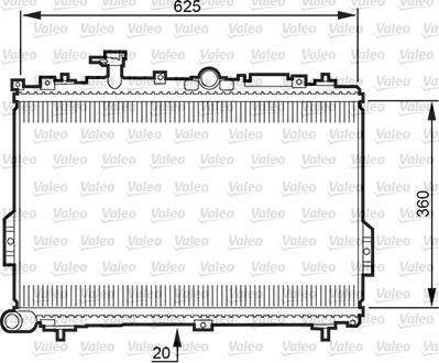 Valeo 734781 - Radiator, engine cooling autospares.lv