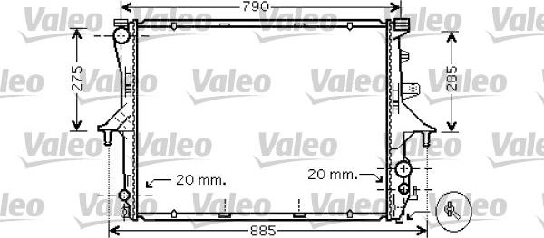 Valeo 734739 - Radiator, engine cooling autospares.lv