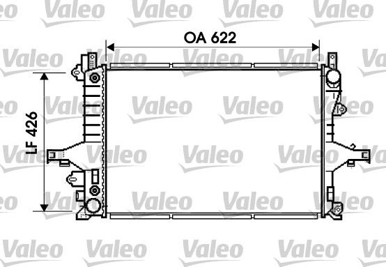 Valeo 734720 - Radiator, engine cooling autospares.lv