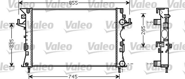 Valeo 734728 - Radiator, engine cooling autospares.lv