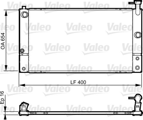 Valeo 735449 - Radiator, engine cooling autospares.lv