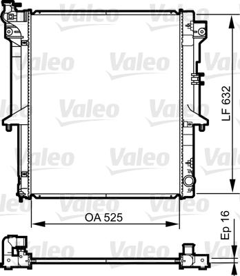 Valeo 735441 - Radiator, engine cooling autospares.lv