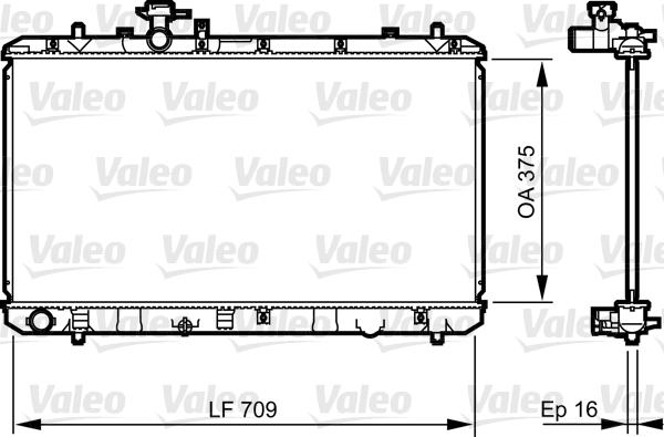 Valeo 735407 - Radiator, engine cooling autospares.lv