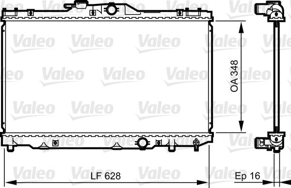 Valeo 735415 - Radiator, engine cooling autospares.lv